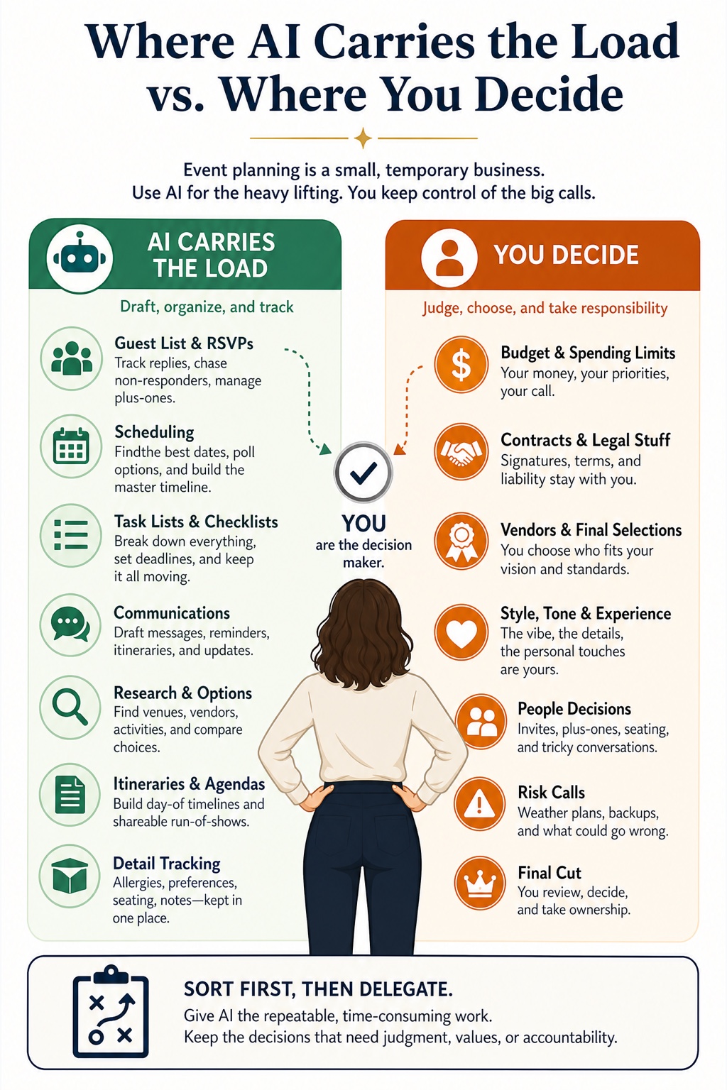 The AI Event Planner visual framework