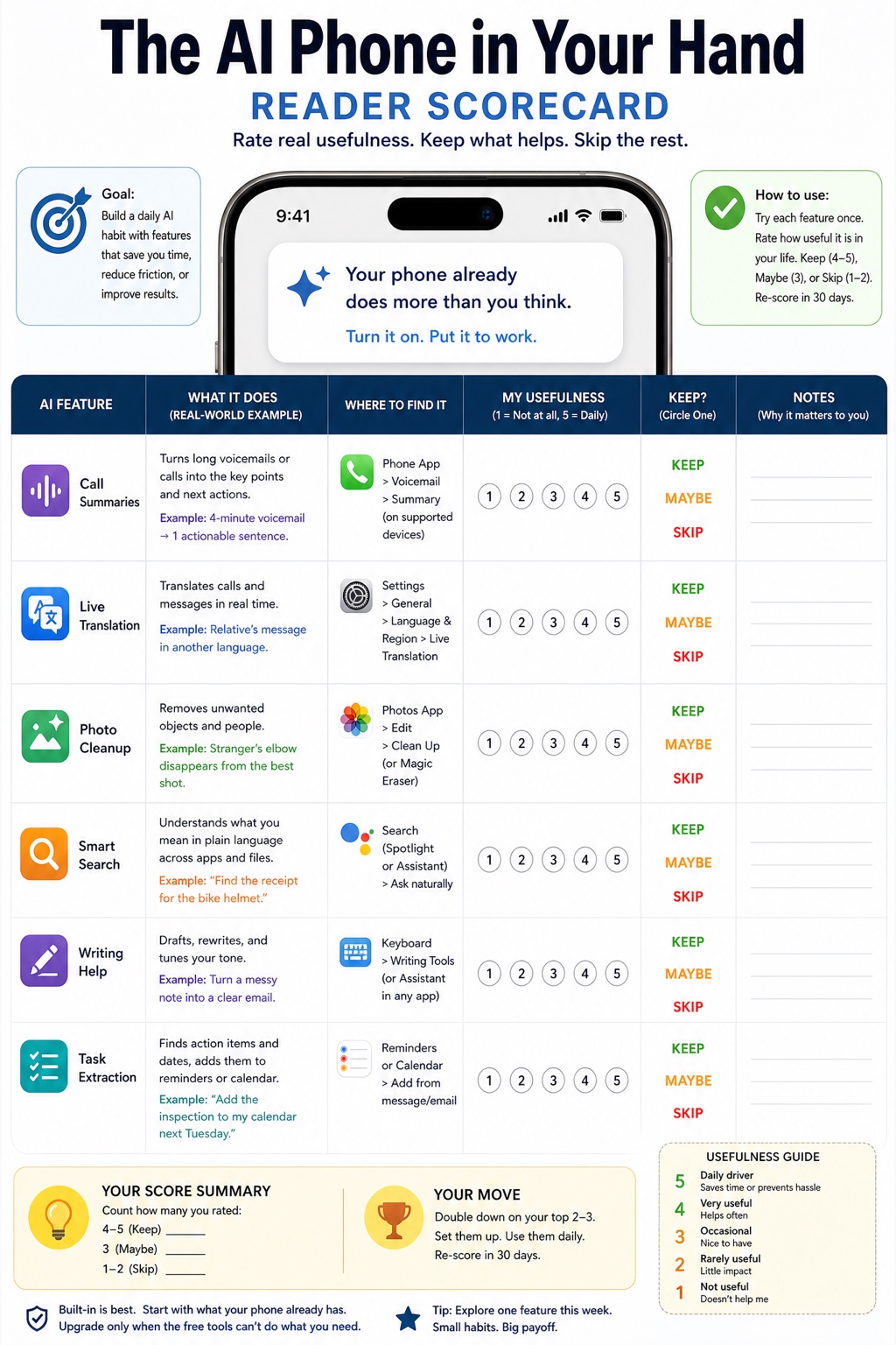The AI in Your Pocket visual framework