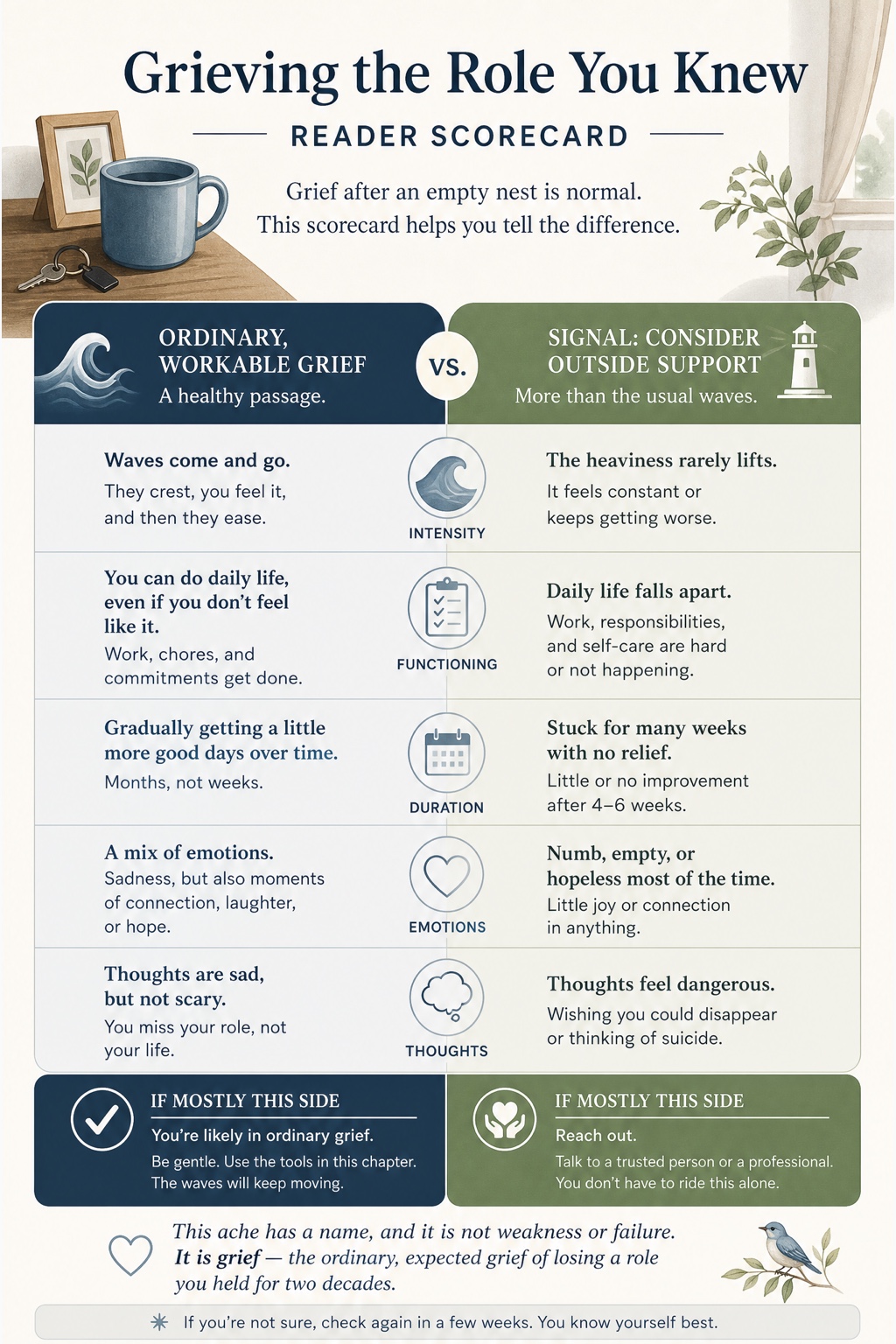 The Empty Nest visual framework